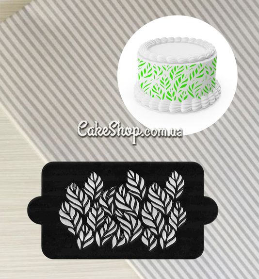 ⋗ Трафарет Візерунок листя купити в Україні ➛ CakeShop.com.ua, фото
