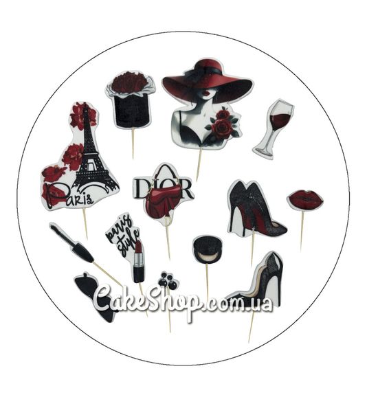 ⋗ Сахарные фигурки топеры MAXI Париж ТМ ДомК купить в Украине ➛ CakeShop.com.ua, фото