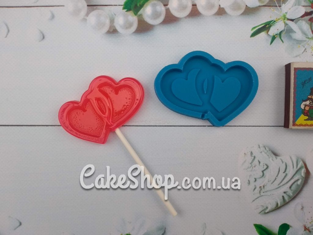 ⋗ Силіконовий молд для льодяників Сердечка купити в Україні ➛ CakeShop.com.ua, фото