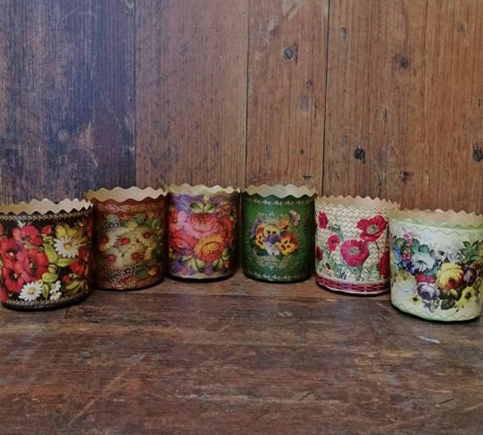 ⋗ Форма для великодньої паски d-70 мм Жостово Асорті, (набір 10 шт.) купити в Україні ➛ CakeShop.com.ua, фото