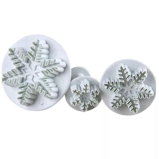 ⋗ Набір плунжерів Сніжинка ажурна купити в Україні ➛ CakeShop.com.ua, фото