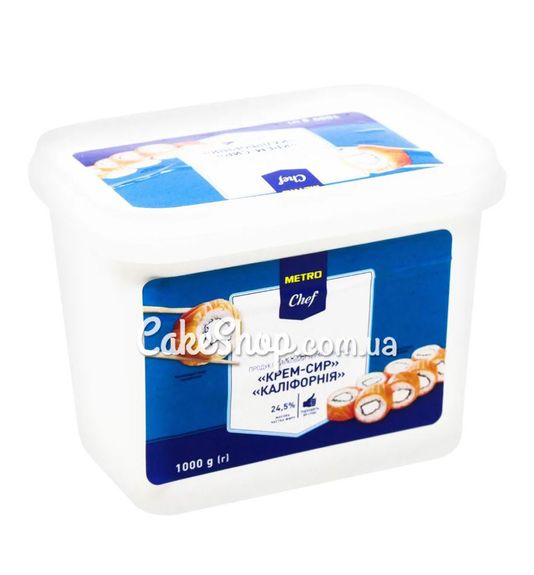 ⋗ Крем-сыр творожный Metro Chef Калифорния 24%, 1 кг купить в Украине ➛ CakeShop.com.ua, фото