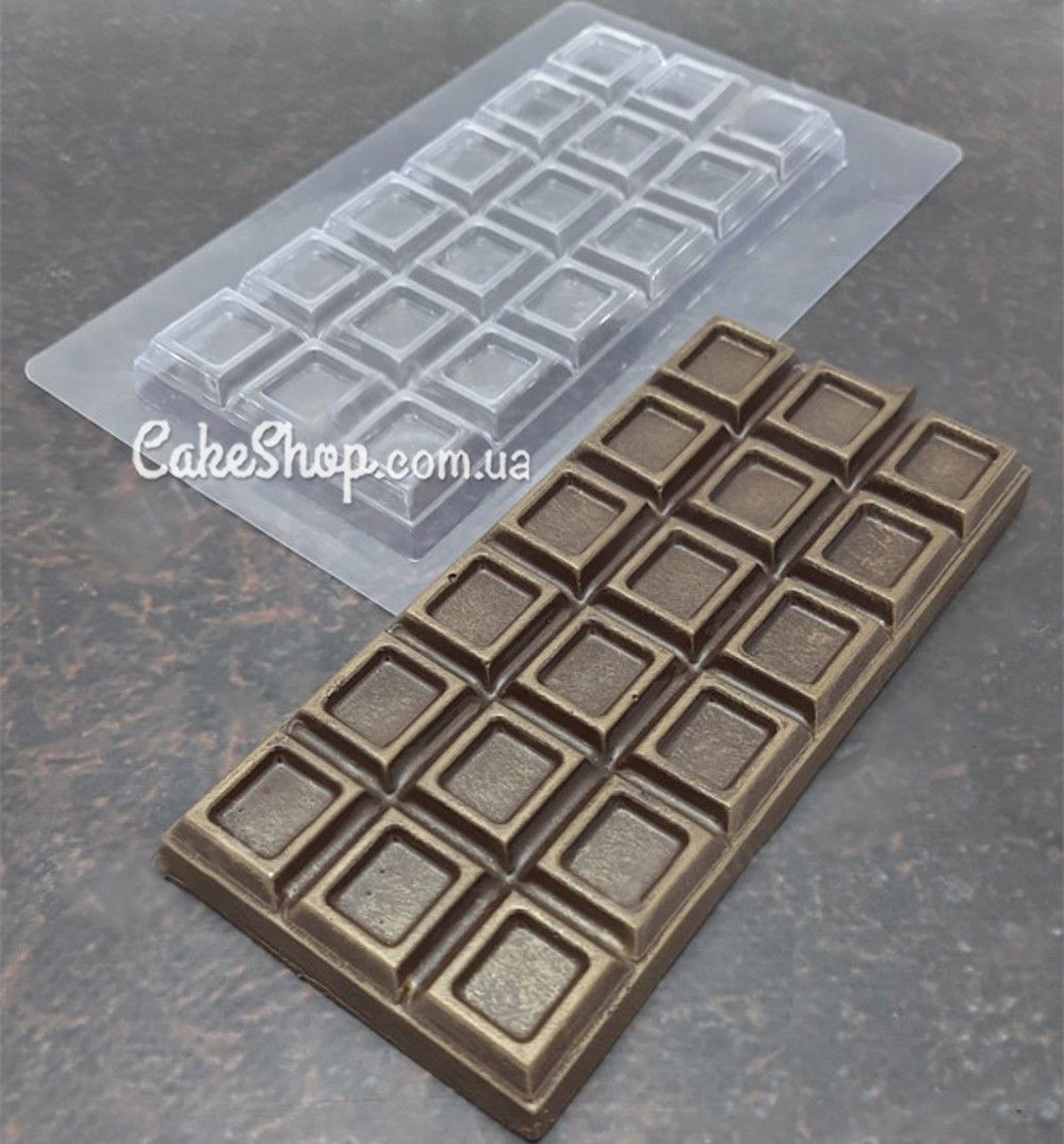 ⋗ Пластиковая форма для шоколада плитка Традиция купить в Украине ➛ CakeShop.com.ua, фото