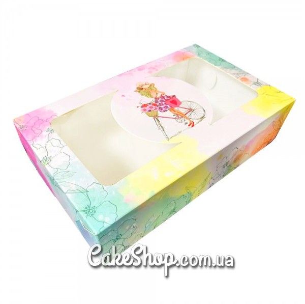 ⋗ Коробка для еклерів, зефіру з вікном Емілія, 20х11,5х5 см купити в Україні ➛ CakeShop.com.ua, фото