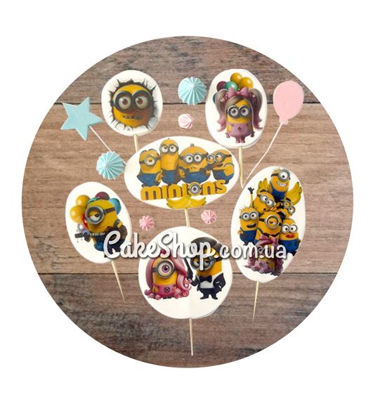 ⋗ Сахарные фигурки Миньон Мания топ ТМ Сладо купить в Украине ➛ CakeShop.com.ua, фото