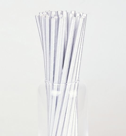 ⋗ Трубочки паперові срібло 200 мм купити в Україні ➛ CakeShop.com.ua, фото