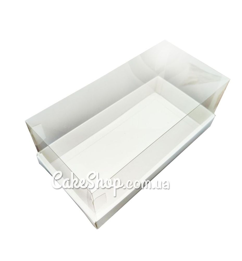 Коробка Акваріум для кексу Біла, 20х10х9 см - фото