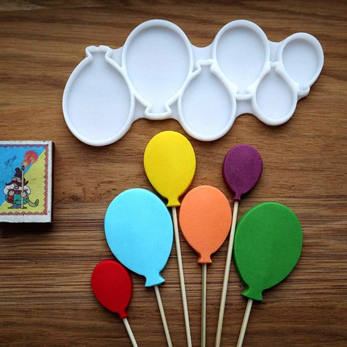 ⋗ Силиконовый молд для леденцов Воздушные шары 1 купить в Украине ➛ CakeShop.com.ua, фото