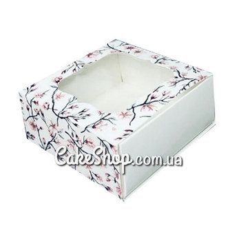 Коробка для конфет, изделий Hand Made, мыла ручной работы Сакура, 8х8х3,5 см - фото