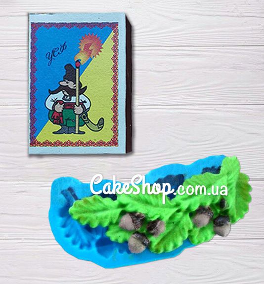 ⋗ Силиконовый молд Ветка дуба 2 купить в Украине ➛ CakeShop.com.ua, фото