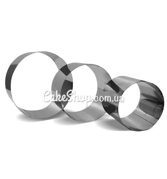 ⋗ Набір форм для гарніру, салатів та десертів Круг h-7,5 см купити в Україні ➛ CakeShop.com.ua, фото
