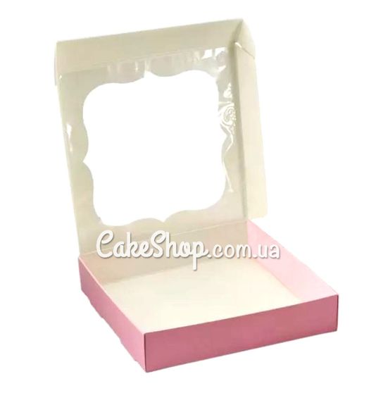 ⋗ Коробка для пряников с фигурным окном Пудра, 15х15х3 см купить в Украине ➛ CakeShop.com.ua, фото
