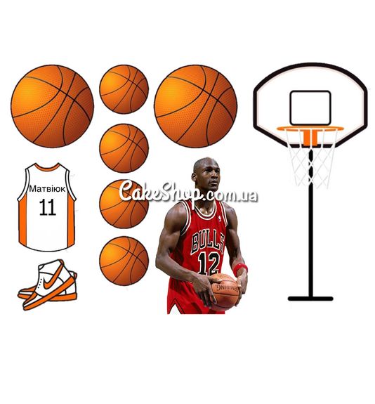 ⋗ Цукрова картинка Баскетбол 1  купити в Україні ➛ CakeShop.com.ua, фото