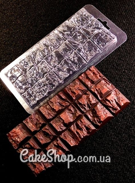 ⋗ Пластиковая форма для шоколада плитка Дикий шоколад купить в Украине ➛ CakeShop.com.ua, фото