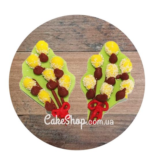 ⋗ Сахарные фигурки Веточка вербы пара купить в Украине ➛ CakeShop.com.ua, фото
