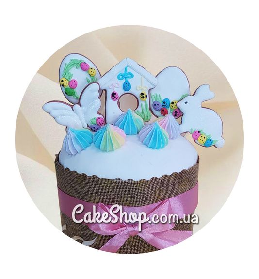 ⋗ Сахарные фигурки Набор №5 Веселая паска (бабочка и скворечник) ТМ KD купить в Украине ➛ CakeShop.com.ua, фото