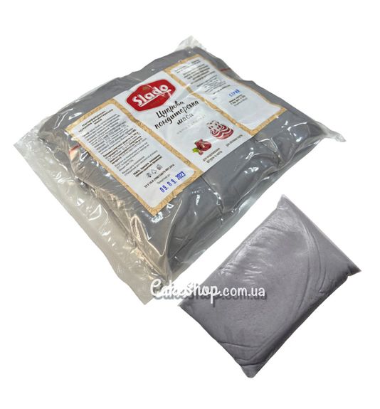 ⋗ Мастика кондитерская Slado Серая, 100 г купить в Украине ➛ CakeShop.com.ua, фото