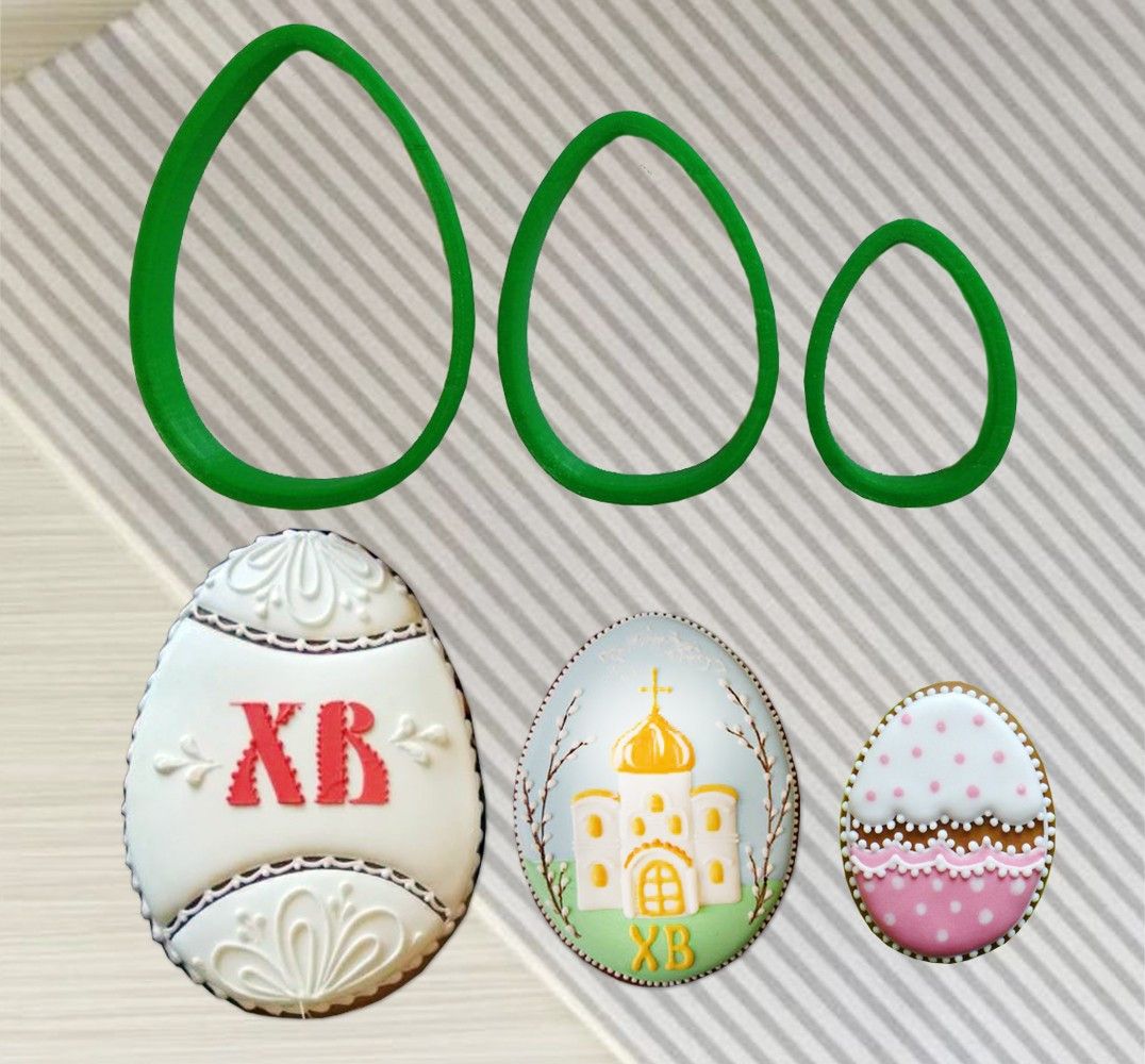 ⋗ Вырубка пластиковая Пасхальные яйца купить в Украине ➛ CakeShop.com.ua, фото