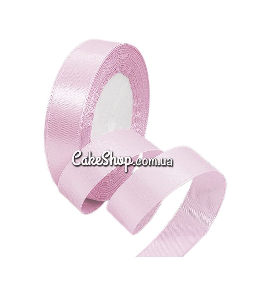 Лента атласная Нежно-розовая 12 мм - фото