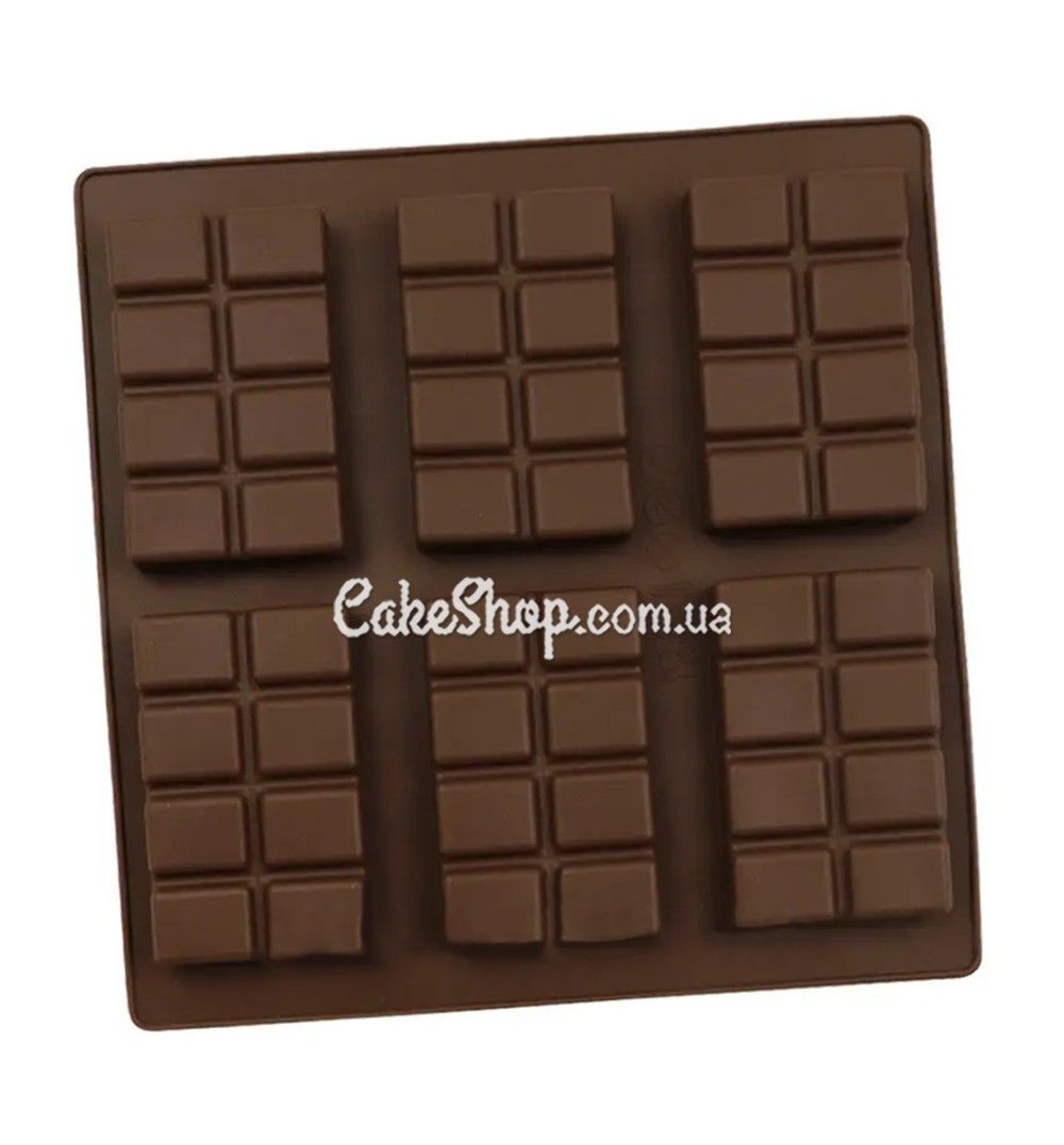 ⋗ Силиконовая форма Шоколадные плитки 2 купить в Украине ➛ CakeShop.com.ua, фото