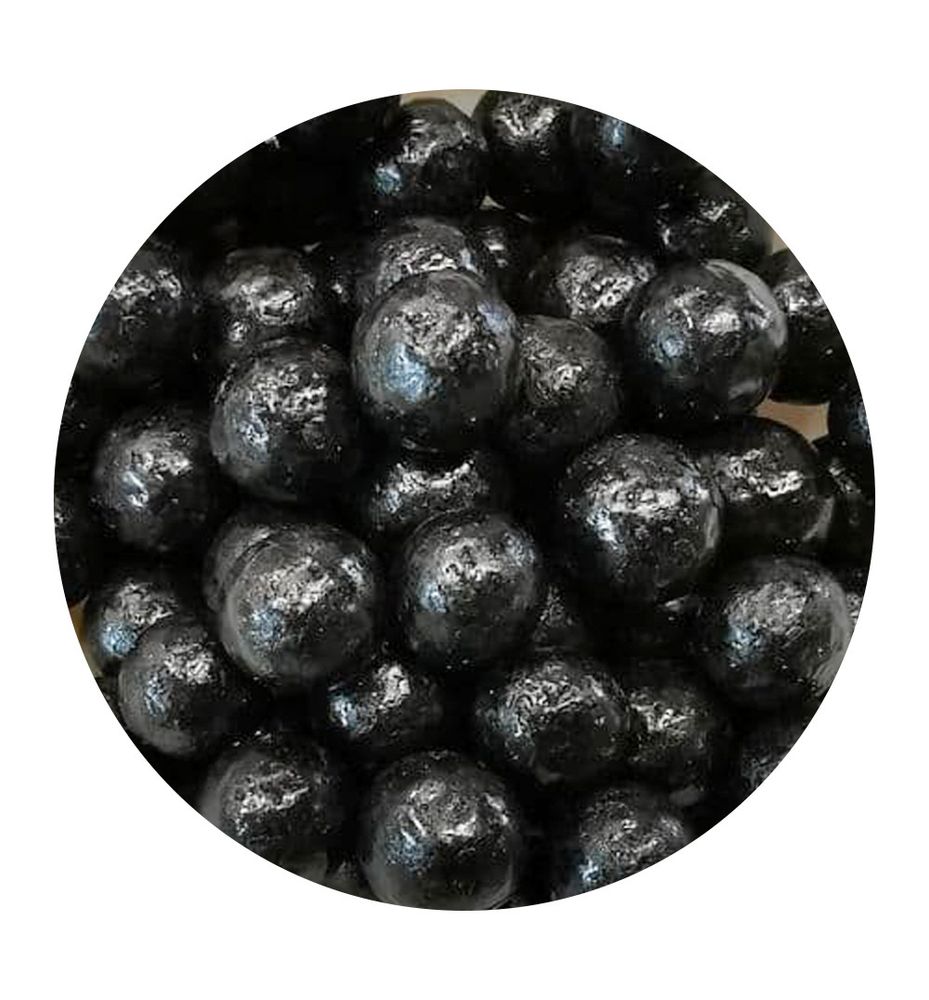 Посыпка шарики глянцевые Черные 10 мм - фото