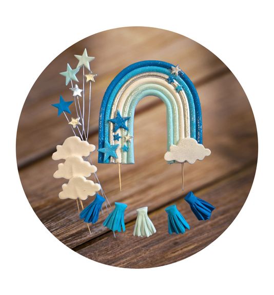 ⋗ Сахарные фигурки Радуга голубая ТМ Ириска купить в Украине ➛ CakeShop.com.ua, фото