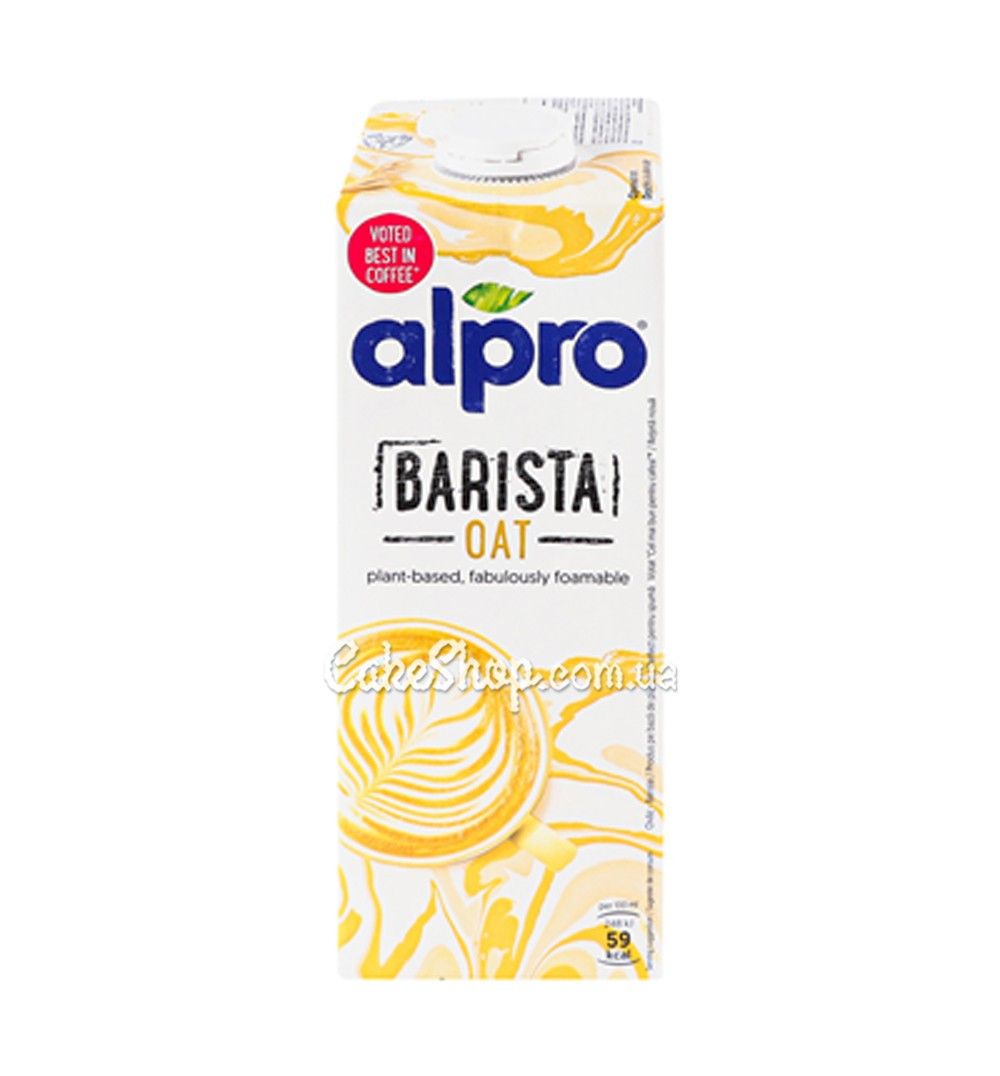 ⋗  Молоко рослинне Alpro Barista вівсяне, 1 л купити в Україні ➛ CakeShop.com.ua, фото