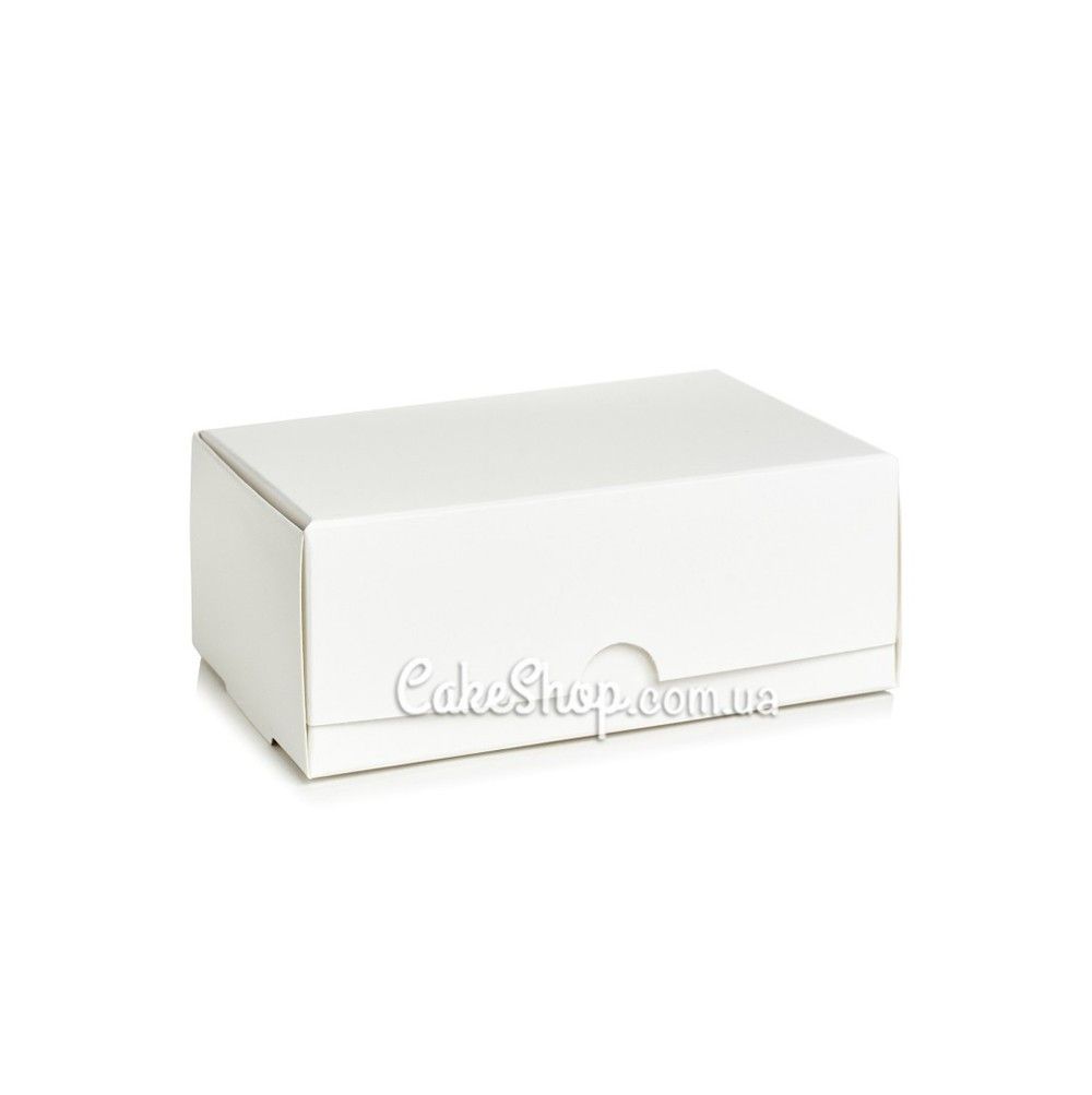 ⋗ Коробка на 8 макаронс без вікна Біла, 14х10х5,5 см купити в Україні ➛ CakeShop.com.ua, фото