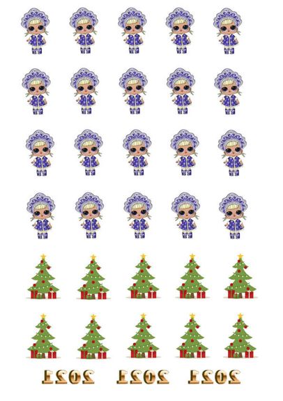 ⋗ Трансфер для меренги Новогодний купить в Украине ➛ CakeShop.com.ua, фото