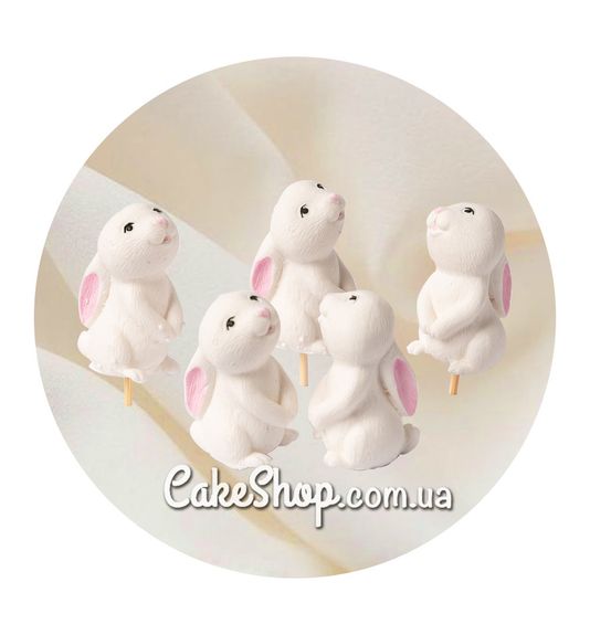⋗ Цукрові фігурки Кролик на шпажці (1 шт) ТМ KD купити в Україні ➛ CakeShop.com.ua, фото