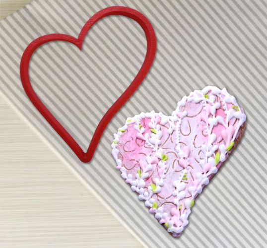 ⋗ Вырубка пластиковая Сердце 2 купить в Украине ➛ CakeShop.com.ua, фото