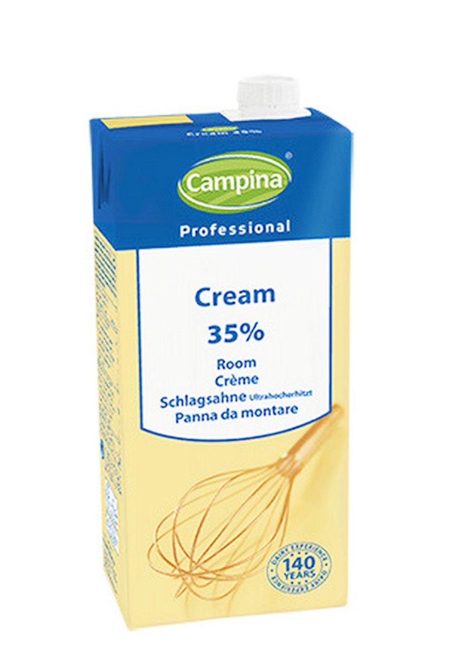 ⋗ Сливки натуральные Campina Cream 35%, 1 л купить в Украине ➛ CakeShop.com.ua, фото