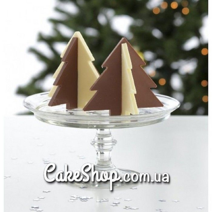 ⋗ Пластиковая форма для шоколада Новогодняя елка 3Д купить в Украине ➛ CakeShop.com.ua, фото
