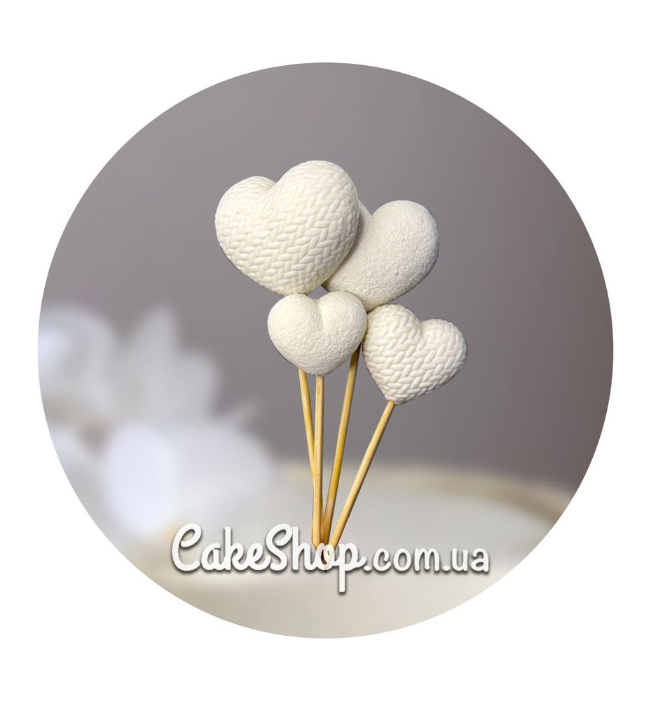 Шоколадные Сердечки белые ТМ ДимК - фото