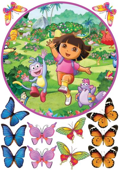 ⋗ Вафельная картинка Даша-путешественница 1 купить в Украине ➛ CakeShop.com.ua, фото