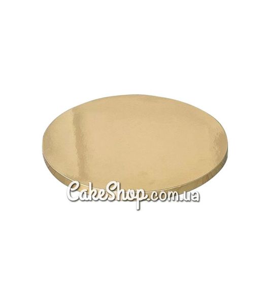 ⋗ Підложка під торт посилена d 30 см, h 12 мм Золота купити в Україні ➛ CakeShop.com.ua, фото