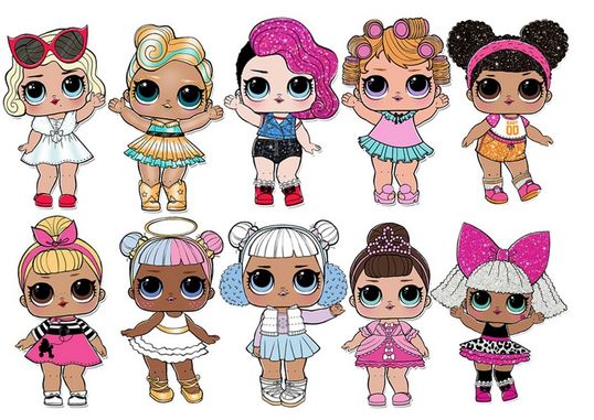 ⋗ Вафельна картинка Ляльки LOL 21 купити в Україні ➛ CakeShop.com.ua, фото