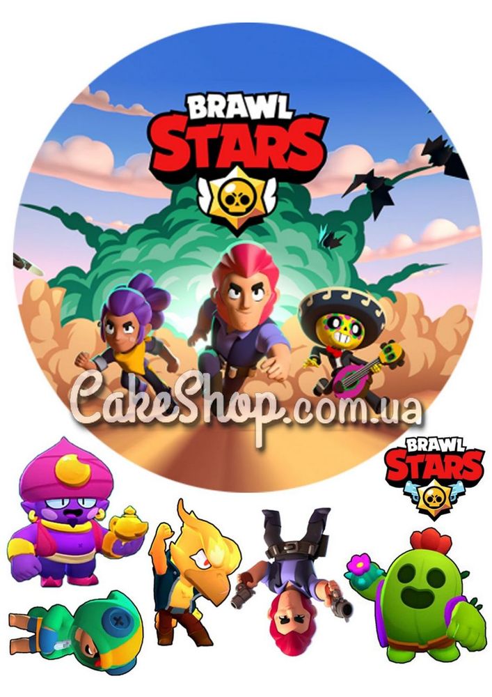 Сахарная картинка BRAWL STARS 5 - фото