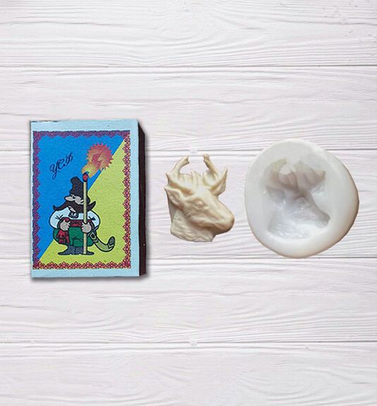 ⋗ Силіконовий молд Голова оленя 1 купити в Україні ➛ CakeShop.com.ua, фото