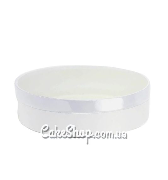 ⋗ Коробка круглая с окном d-22 см, h-6 см, Белая купить в Украине ➛ CakeShop.com.ua, фото