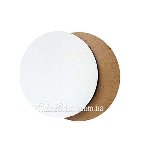 ⋗ Подложка для торта из ДВП Белая 14 см купить в Украине ➛ CakeShop.com.ua, фото