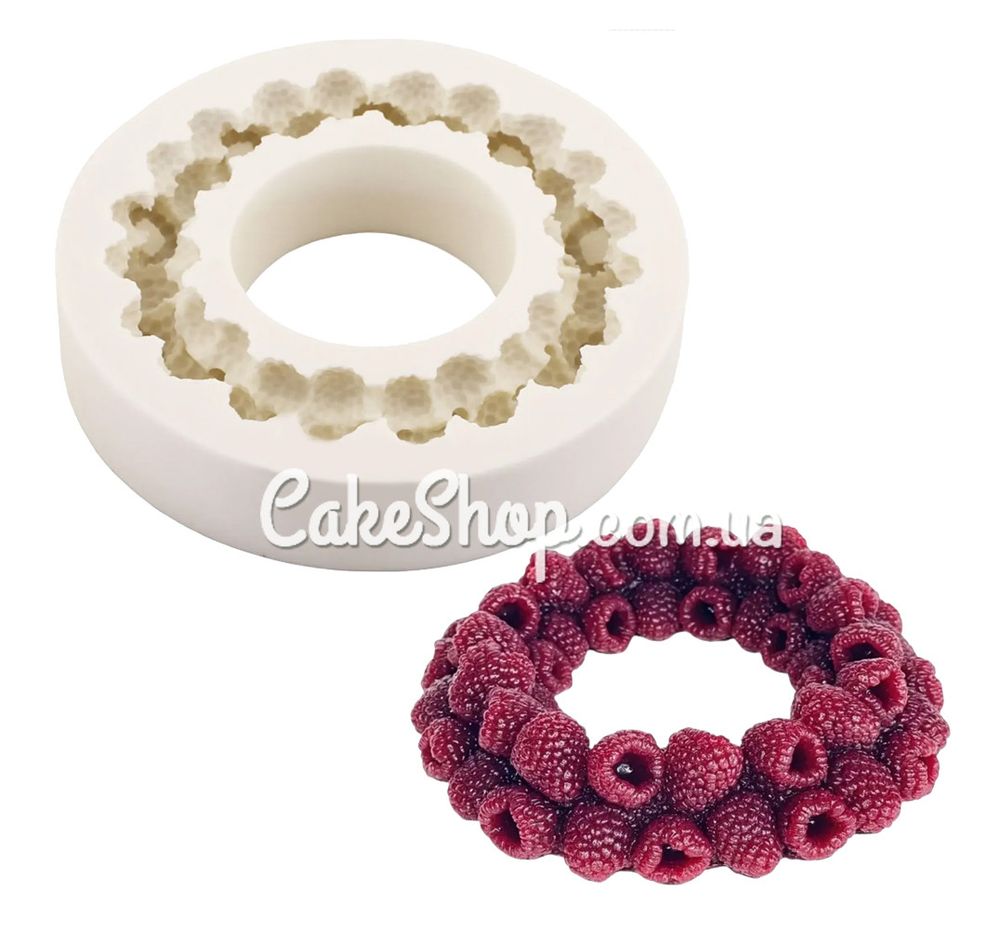 Силіконовий молд SN Вінок з ягід малини, великий - фото