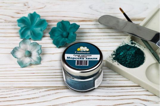 ⋗ Краситель сухой Confiseur Морская волна купить в Украине ➛ CakeShop.com.ua, фото