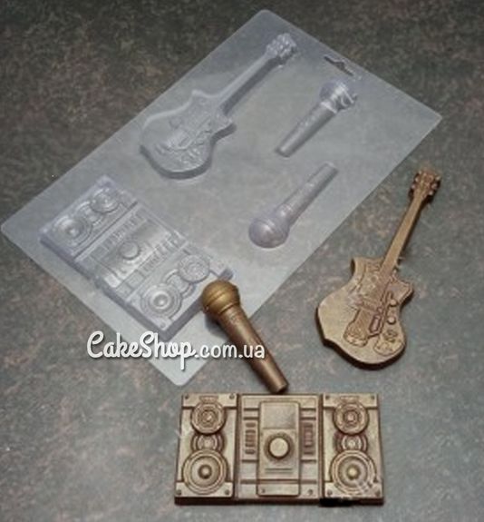 ⋗ Пластикова форма для шоколаду Музичні інструменти купити в Україні ➛ CakeShop.com.ua, фото
