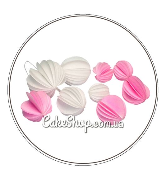 ⋗ Вафельные шары розовые 9 шт купить в Украине ➛ CakeShop.com.ua, фото