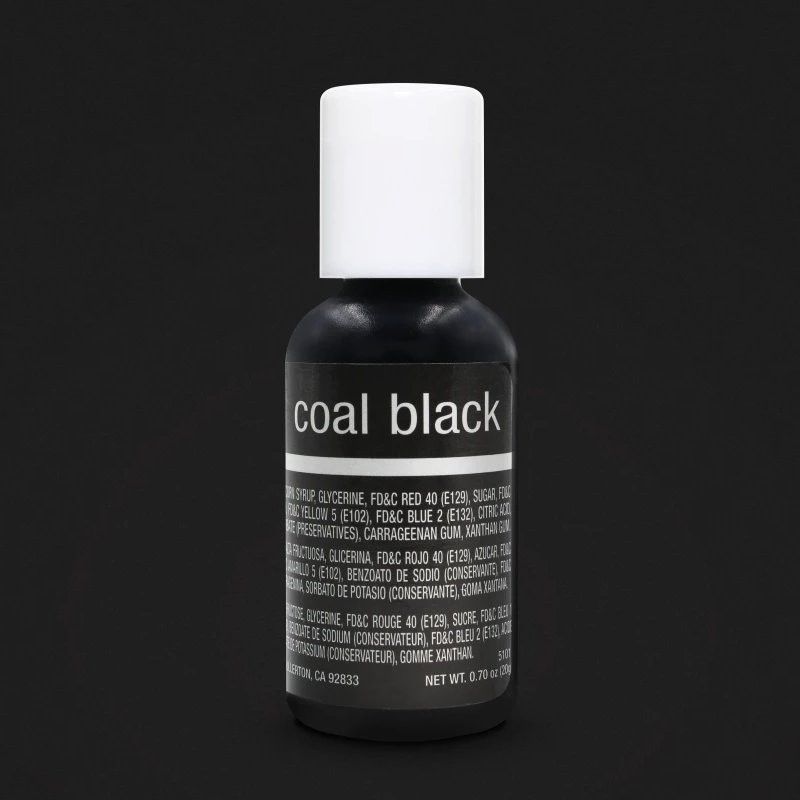 ⋗ Гелевый краситель Chefmaster Liqua-Gel Coal Black (Черный уголь) купить в Украине ➛ CakeShop.com.ua, фото