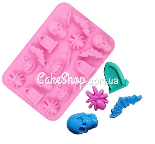 ⋗ Силиконовая форма Хэллоуин 2 купить в Украине ➛ CakeShop.com.ua, фото