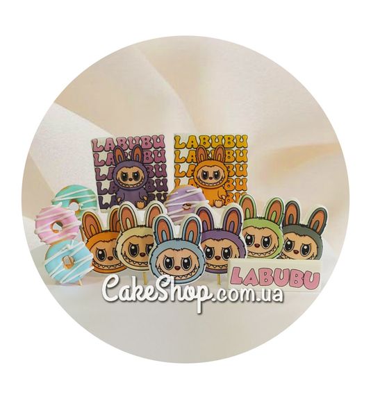 ⋗ Цукрові фігурки Лабубу 2 (пончики) ТМ KD купити в Україні ➛ CakeShop.com.ua, фото