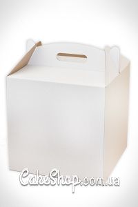 ⋗ Коробка для торта с окошком 30х30х30 см Белая купить в Украине ➛ CakeShop.com.ua, фото