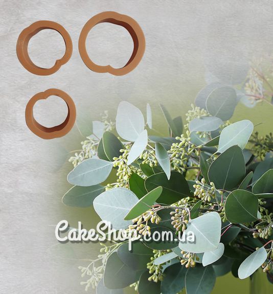 ⋗ Набор пластиковых каттеров Листья эвкалипта купить в Украине ➛ CakeShop.com.ua, фото
